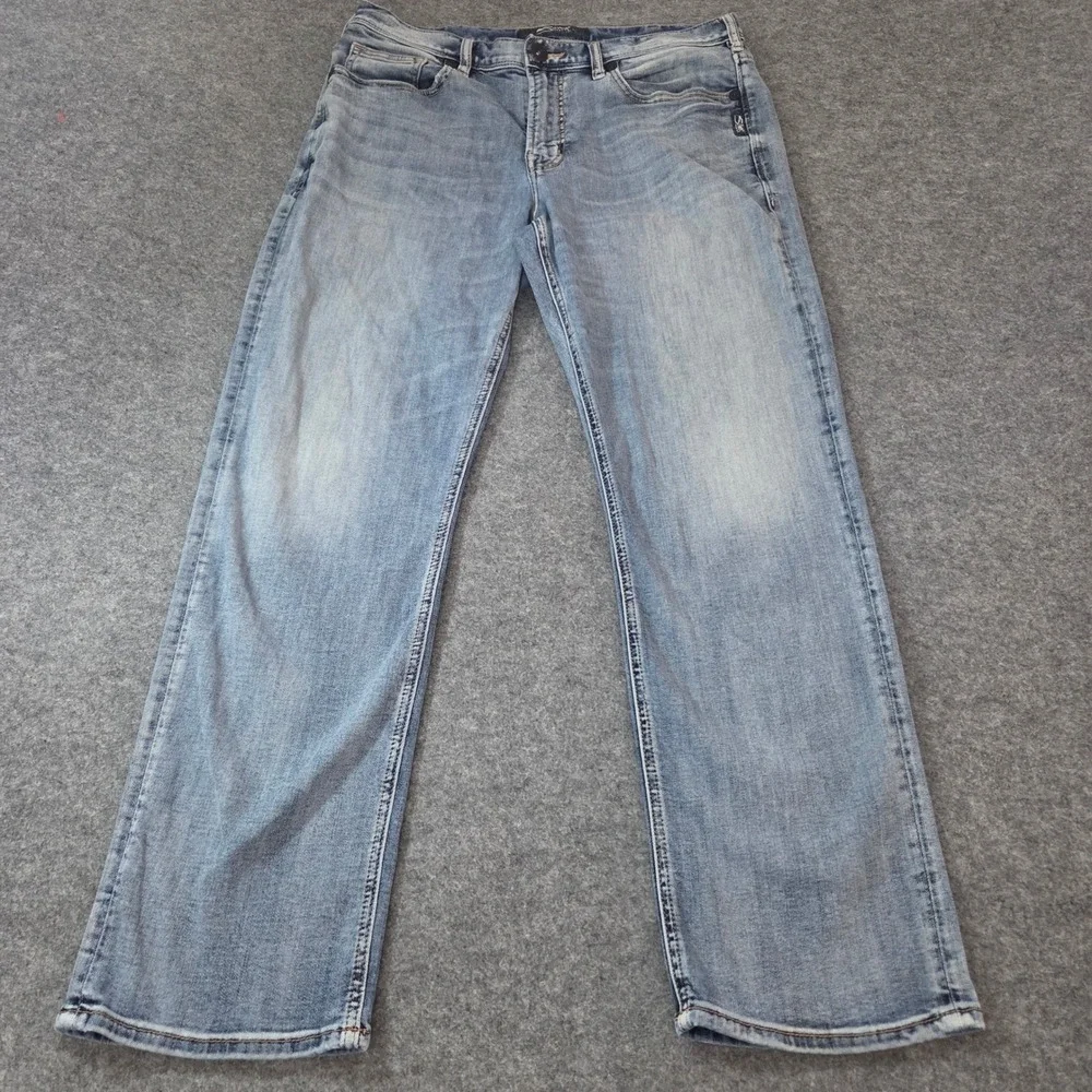 Silver Jeans Grayson Straight Leg Men's 32x30 Light Wash Stretch Denim Jeans
